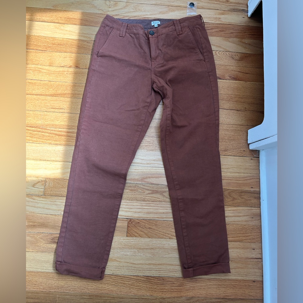 Madewell Women's Rust Chinos